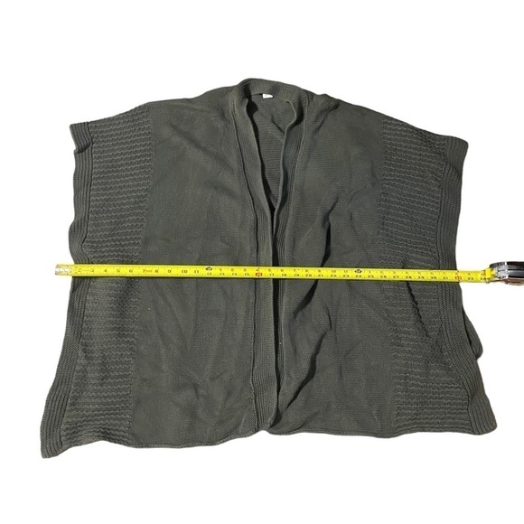 Zestt Women's Organic Cotton Gray Knit Sweater Button Side Cardigan One Size - Picture 4 of 13